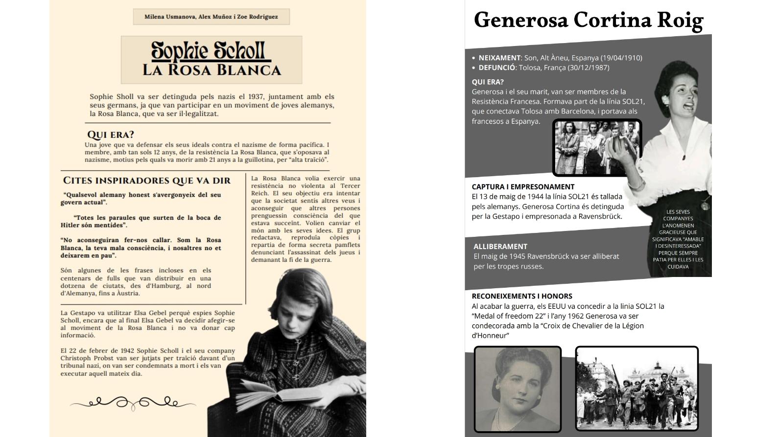 Sophie Scholl i Generosa Cortina