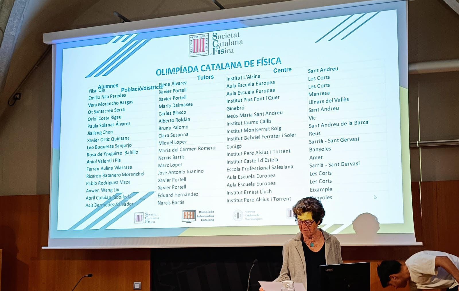 Llista dels classificats de l&rsquo;Olimp&iacute;ada Catalana de F&iacute;sica.
